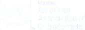 At Smile City Orthodontics in Sunnyvale TX, the logo features "AAC" and the text "Member American Association of Orthodontists" in white on a transparent background.